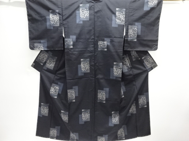JAPANESE KIMONO / TSUMUGI / UNUSED / WOVEN SHIKISHI PATTERN
